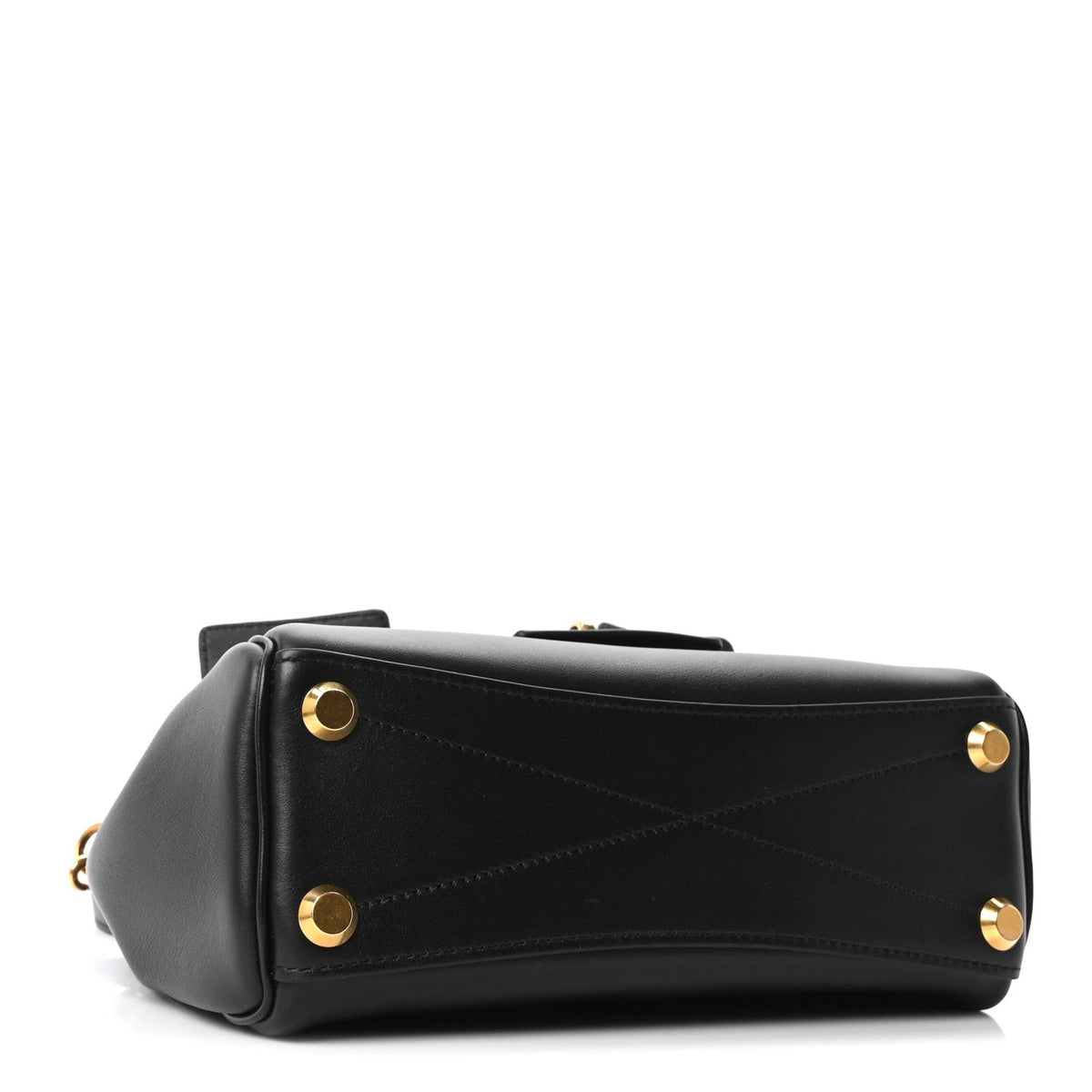 Smooth Calfskin Mini Bel Air Carry All Bag Black