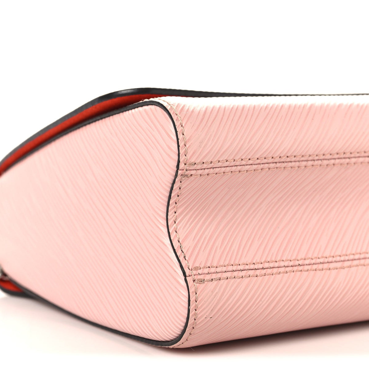Epi Travel Stickers Twist Shoulder Bag Rose Ballerine