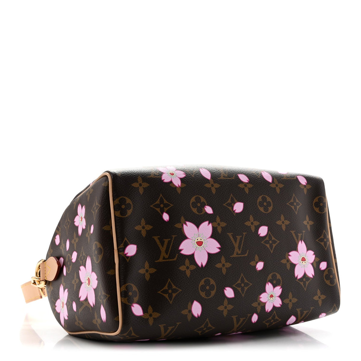 LV X TM Monogram Cherry Blossom Speedy Bandouliere 25 Sakura Brown