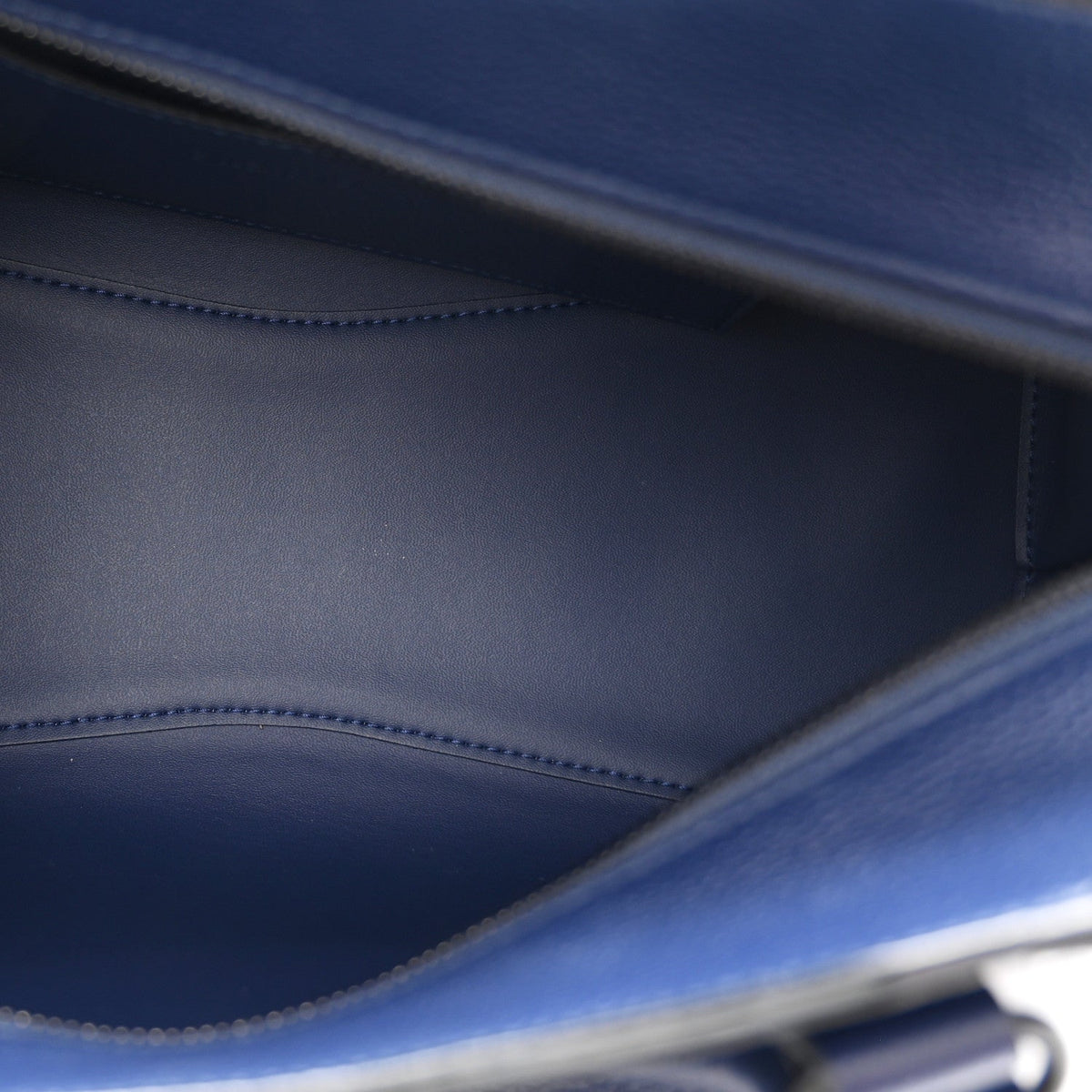 Grained Calfskin Neo Classic Black Hardware S City Navy