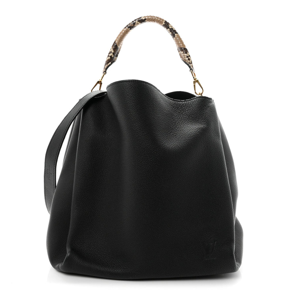 Veau Cachemire Snakeskin Babylone MM Black