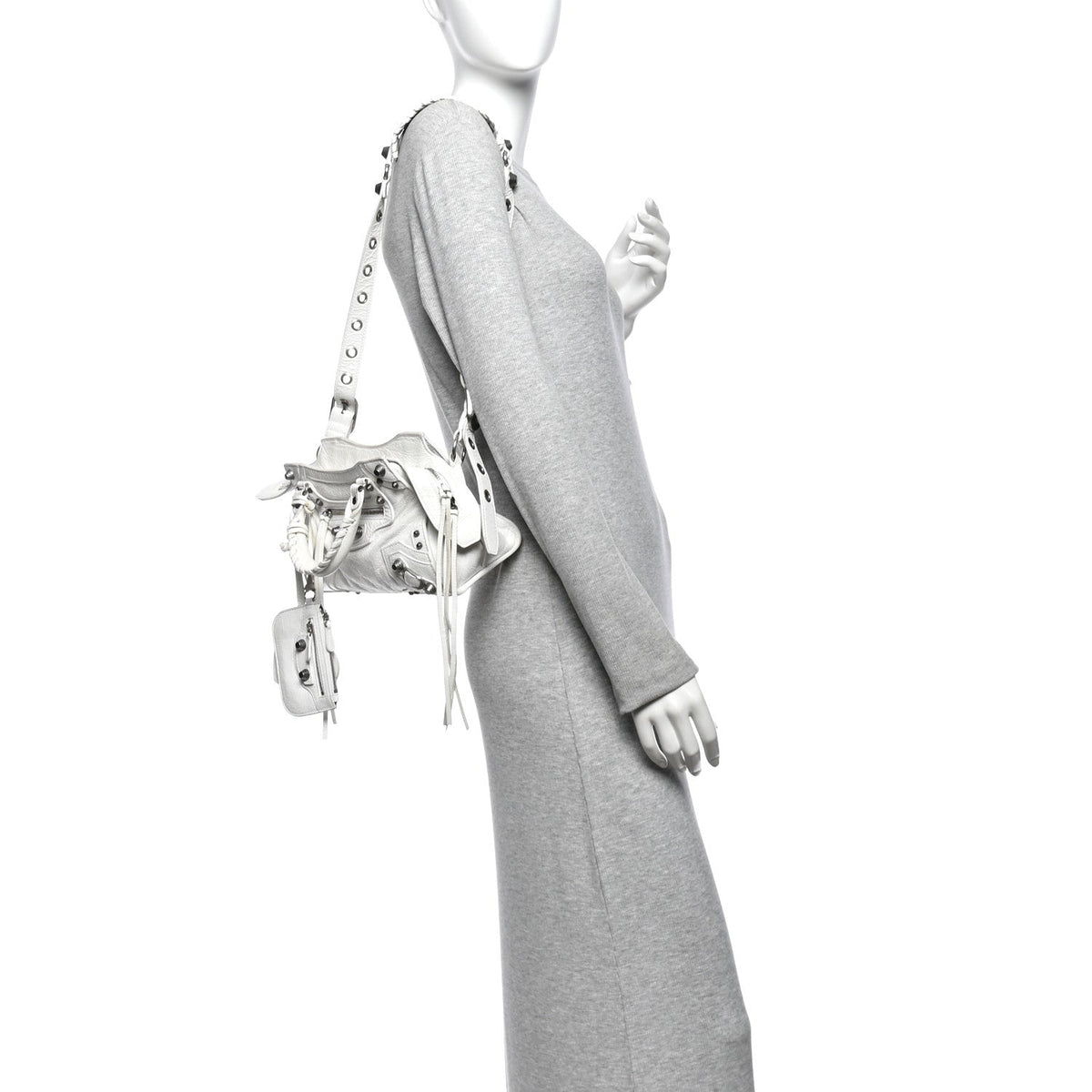 Agneau Arena Neo Cagole Handbag XS Optic White Optic White