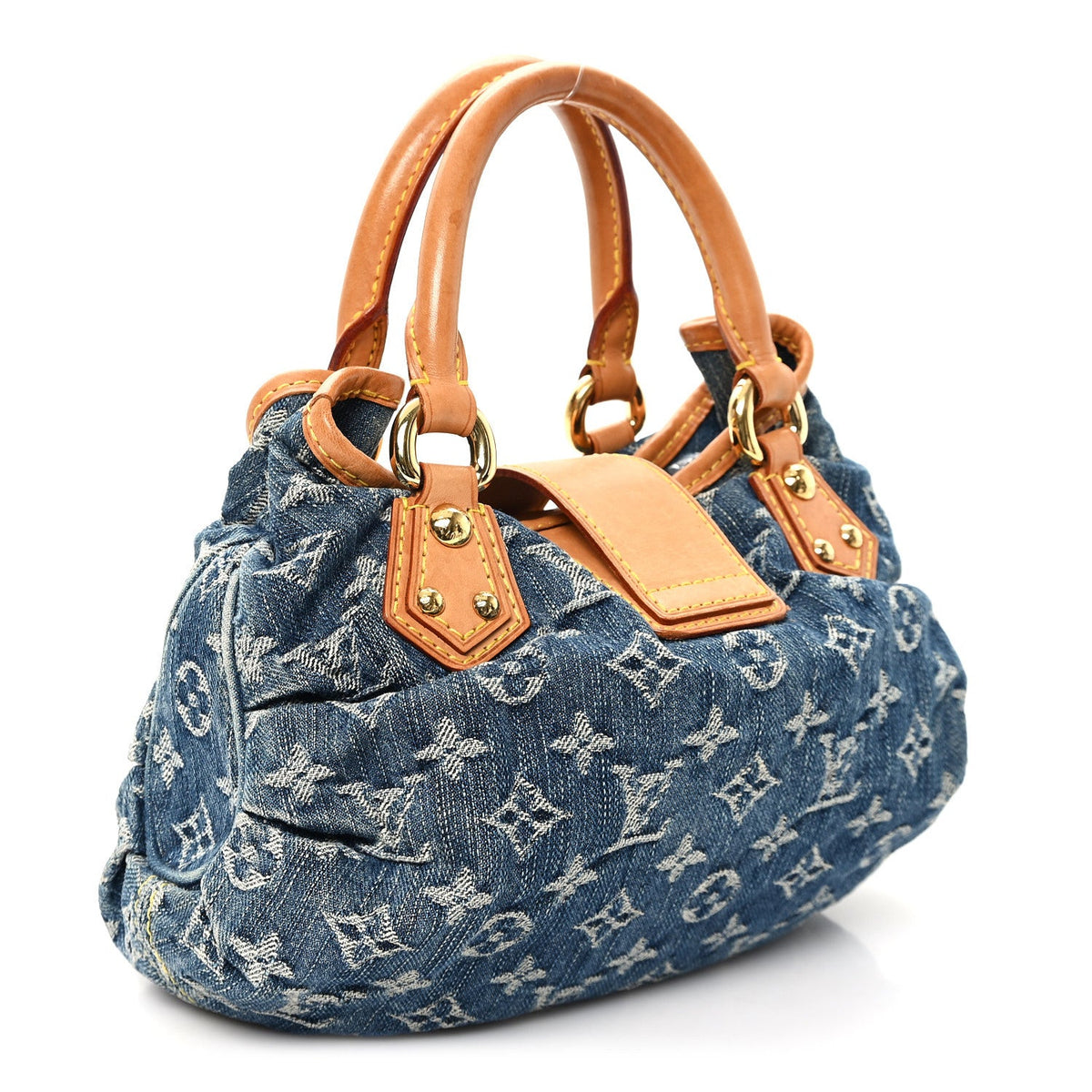 Monogram Denim Pleaty Blue