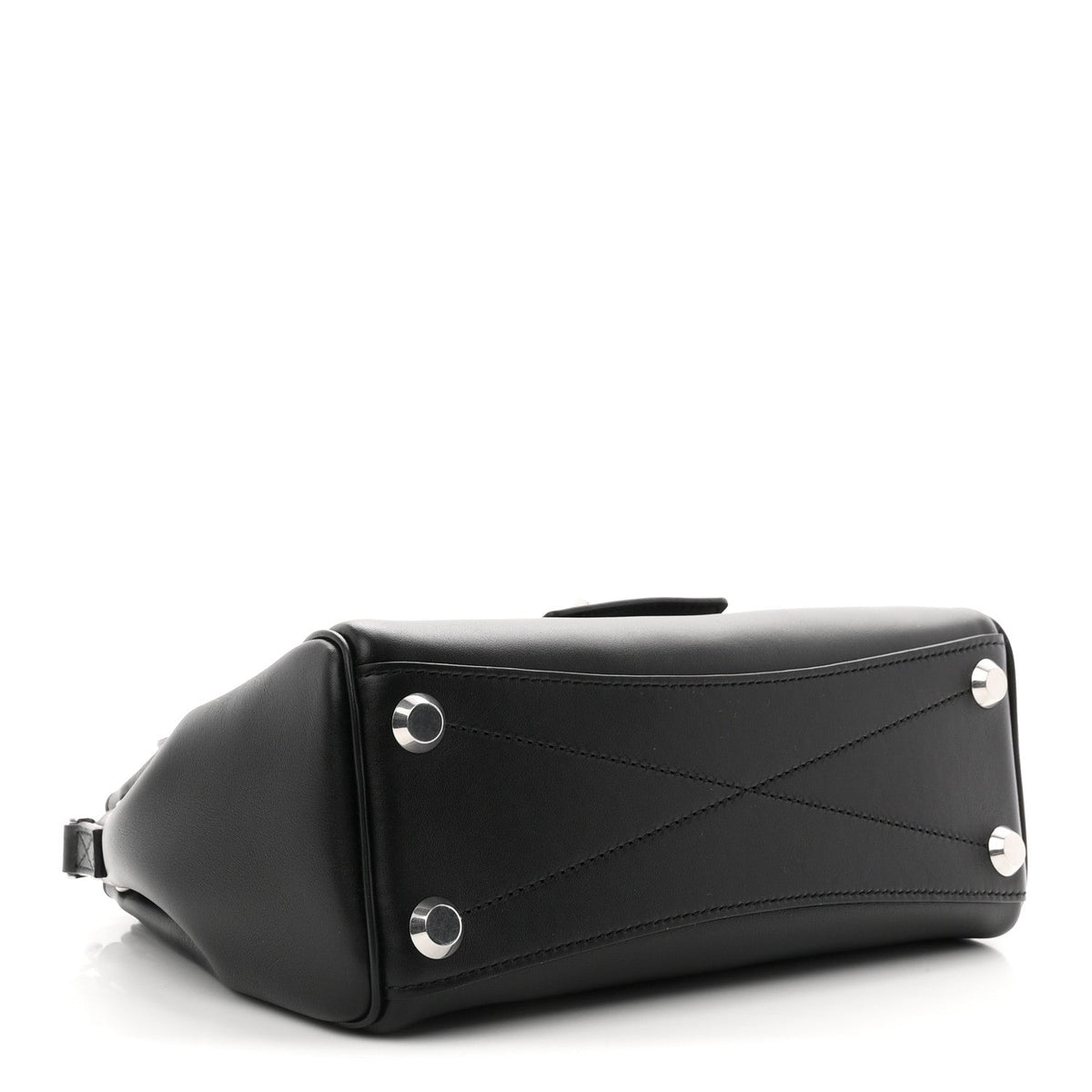 Smooth Calfskin Mini Bel Air Carry All Bag Black