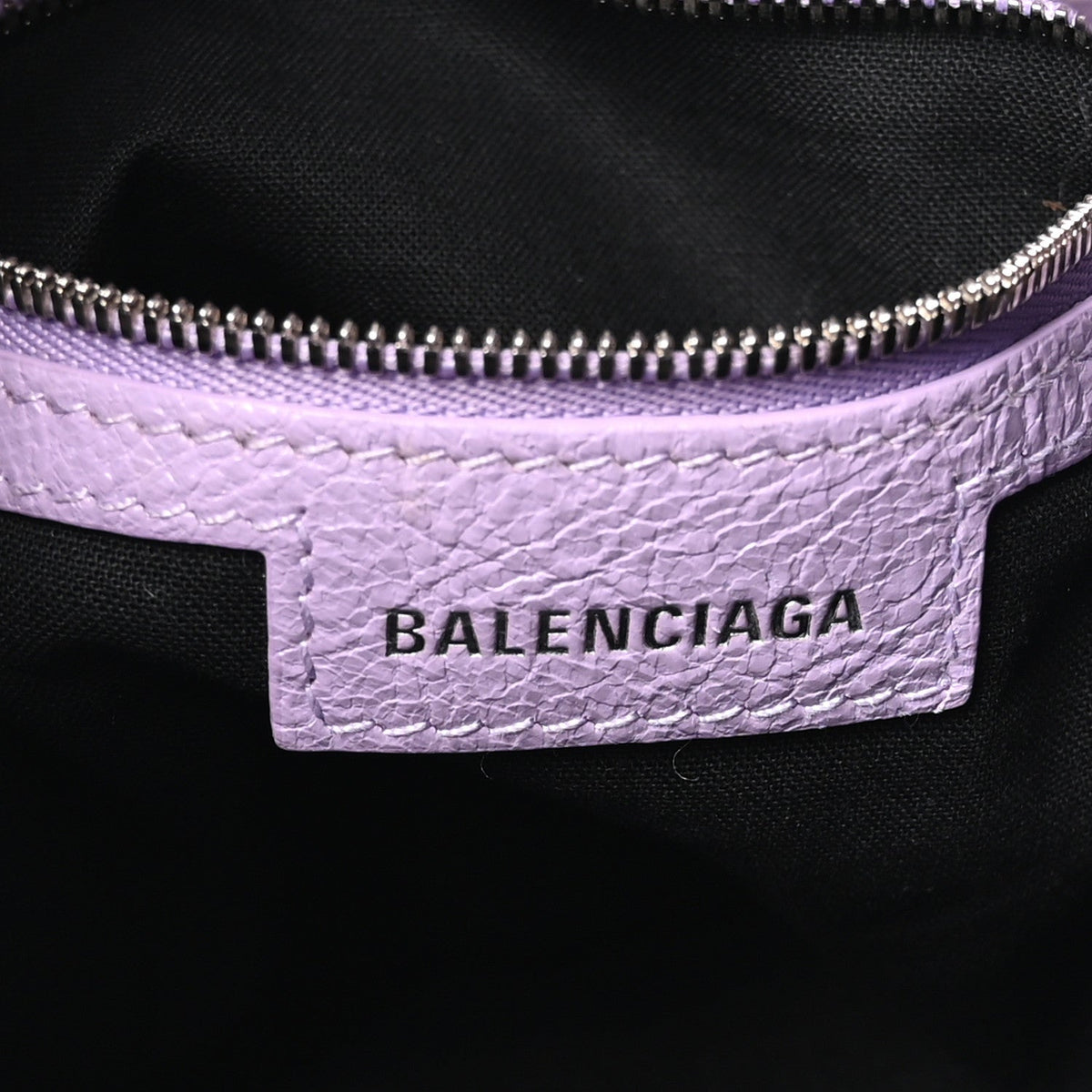 Agneau Arena Le Cagole Bucket Bag XS Lilac