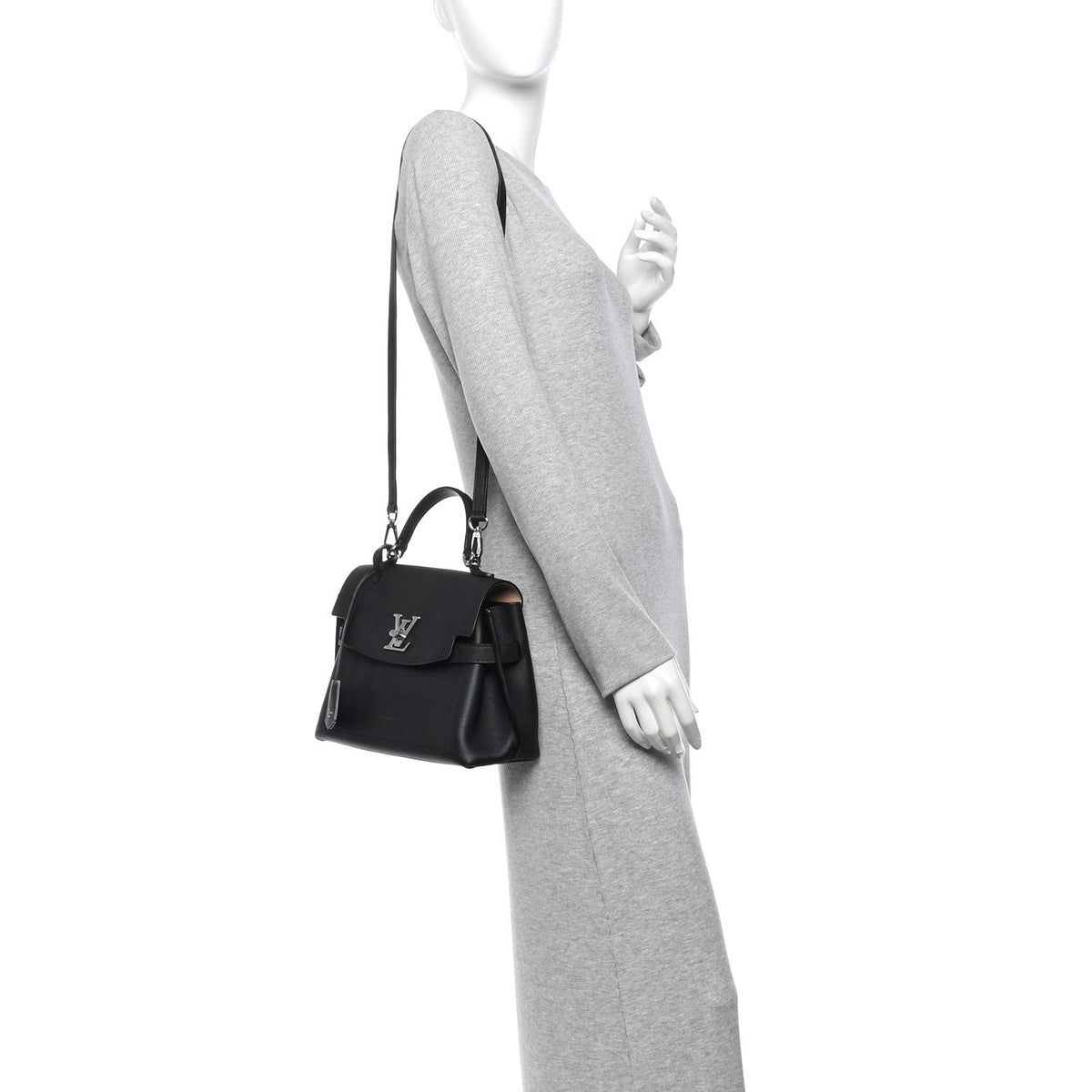 Calfskin Lockme Ever BB Black