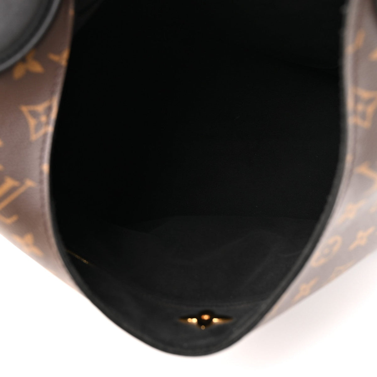 Monogram Flower Hobo Black
