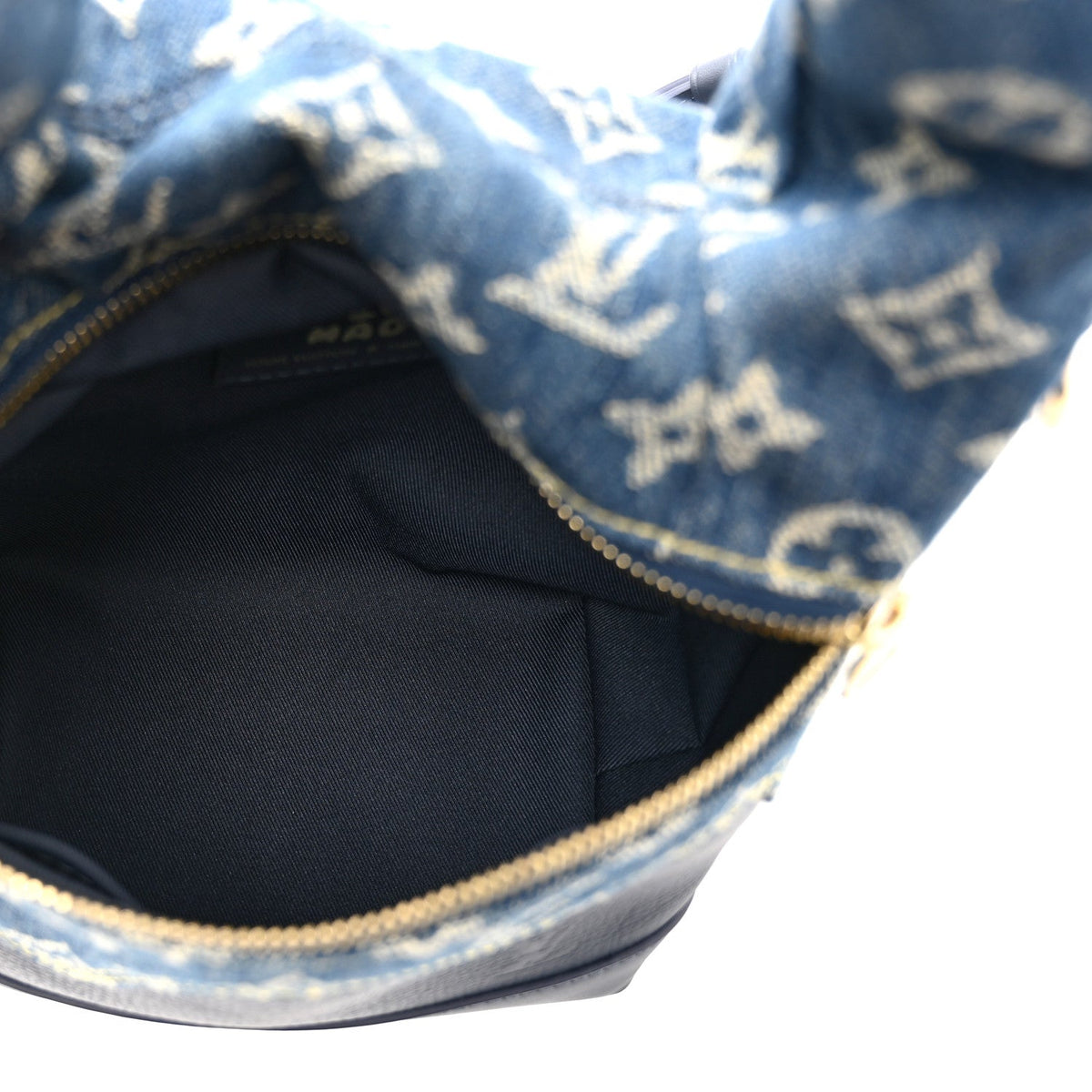 X NIGO Taurillon Monogram Denim Japanese Cruiser Blue