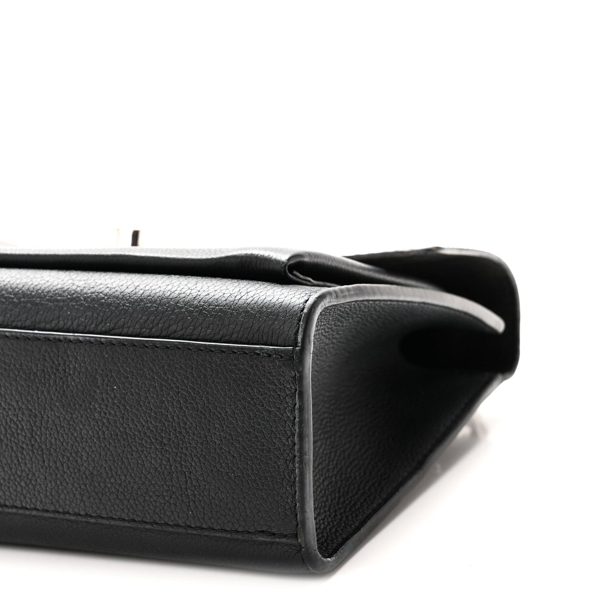 Soft Calfskin Mylockme Chain Bag BB  Black