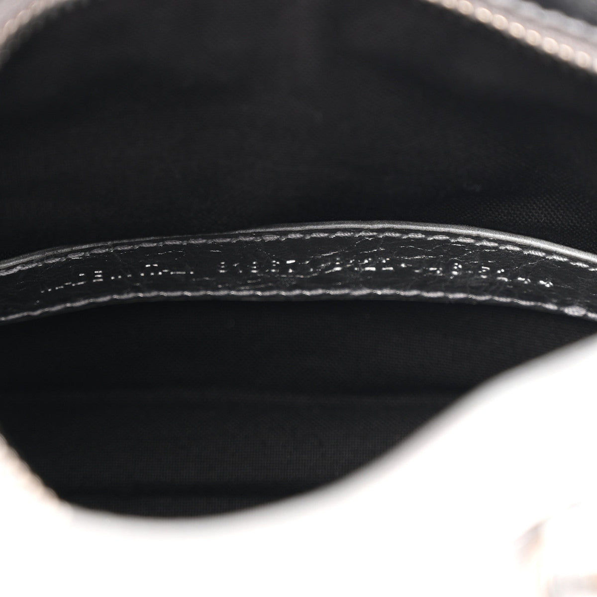 Metallized Arena Lambskin Classic Hardware Nano Le City Silver
