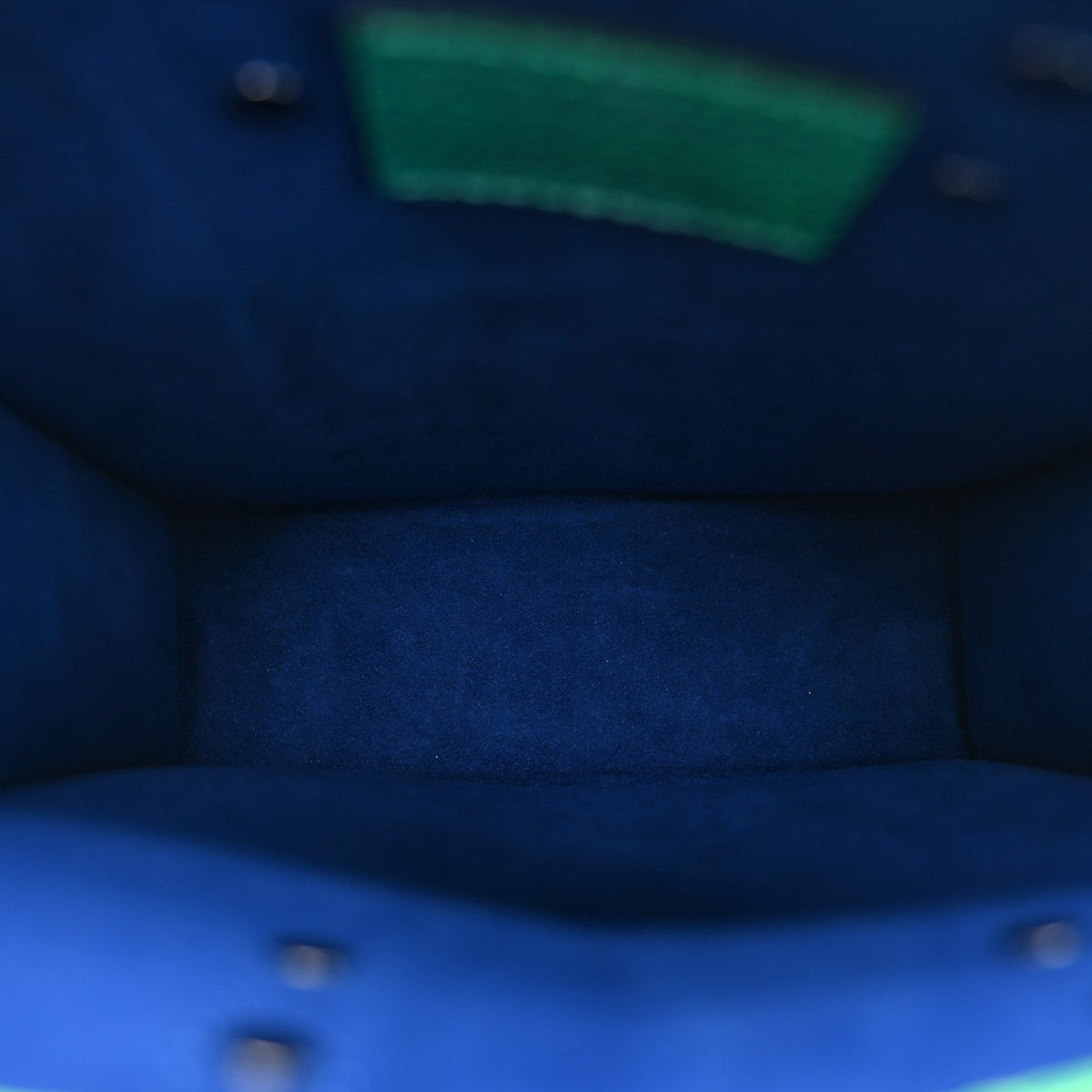 Taurillon Illusion Sac Plat XS Bleu Vert