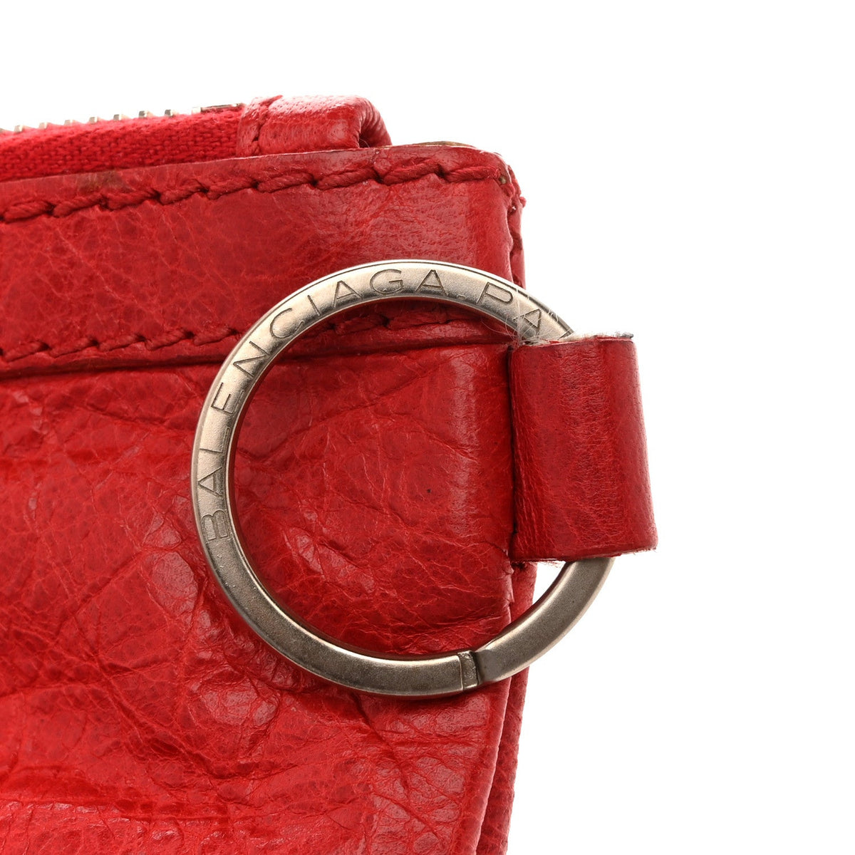 Agneau Arena Classic Hardware Small Clip Rouge Coquelicot