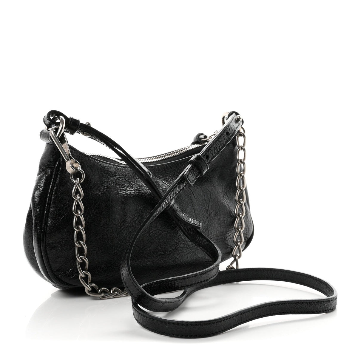 Agneau Arena Le Cagole Mini Purse With Chain Black