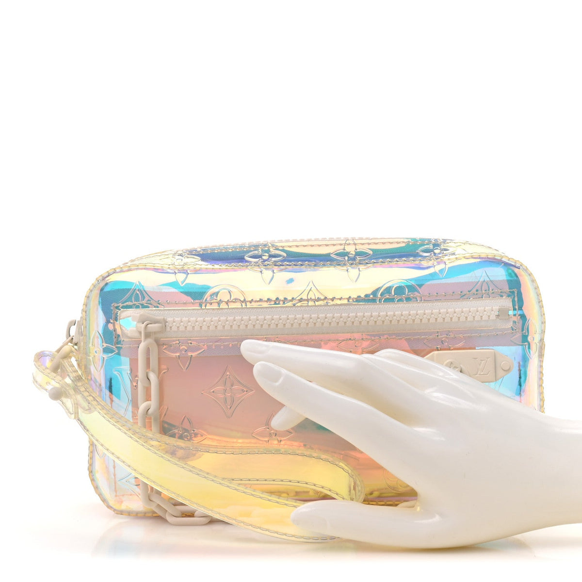 PVC Monogram Pochette Volga Iridescent Prism