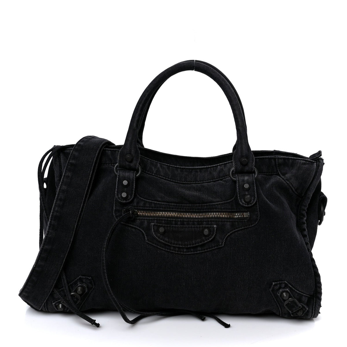 Washed Denim Classic Hardware Medium Le City Black