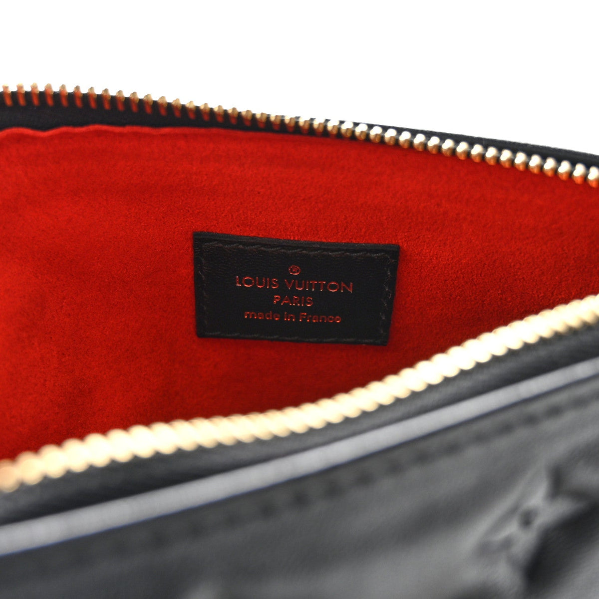 Lambskin Embossed Monogram Coussin BB Black