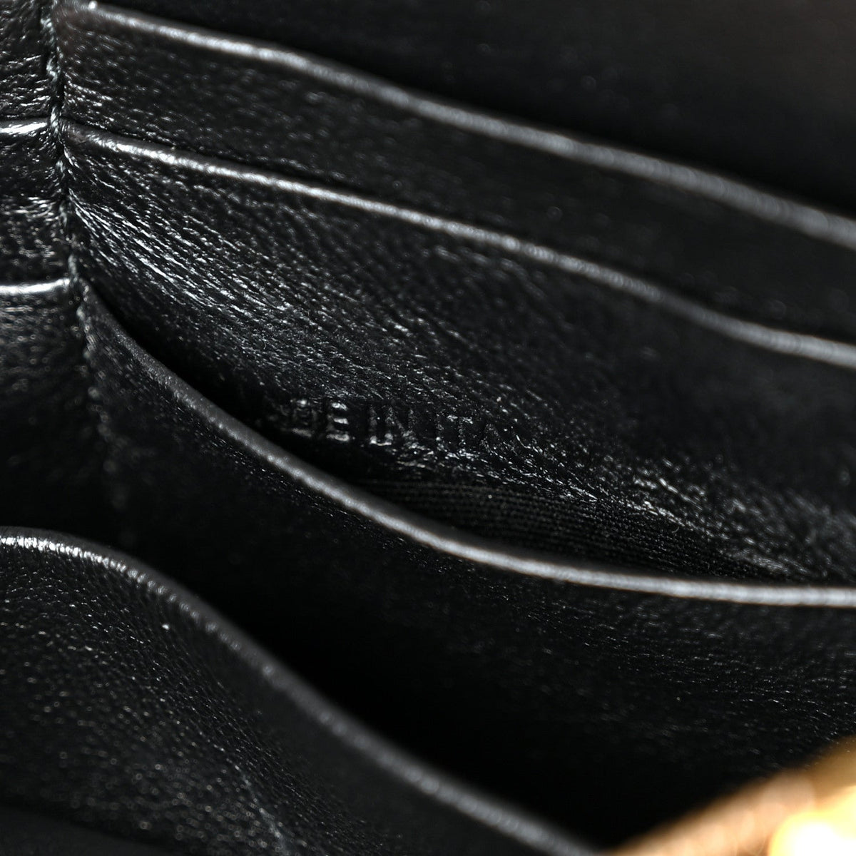 Metallic Calfskin Crocodile Embossed Hourglass Chain Bag Gold