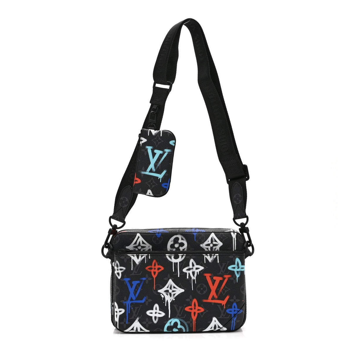 Monogram Eclipse LV Graffiti Trio Messenger Multicolor