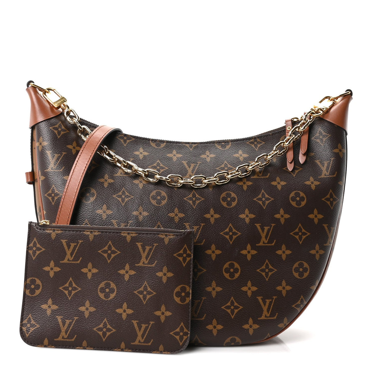 Reverse Monogram Loop Hobo