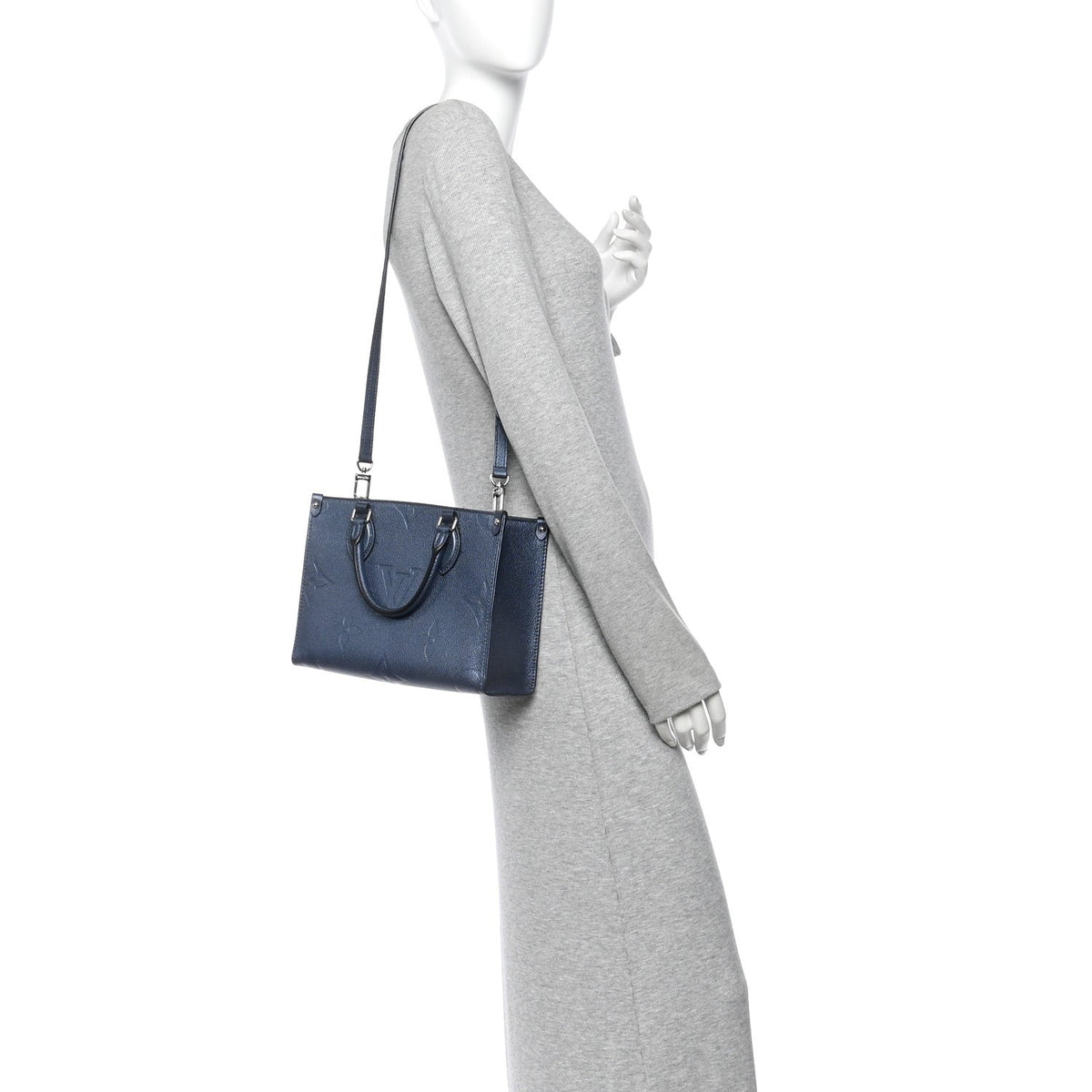 Metallic  Empreinte Monogram Giant Onthego PM Navy Nacre