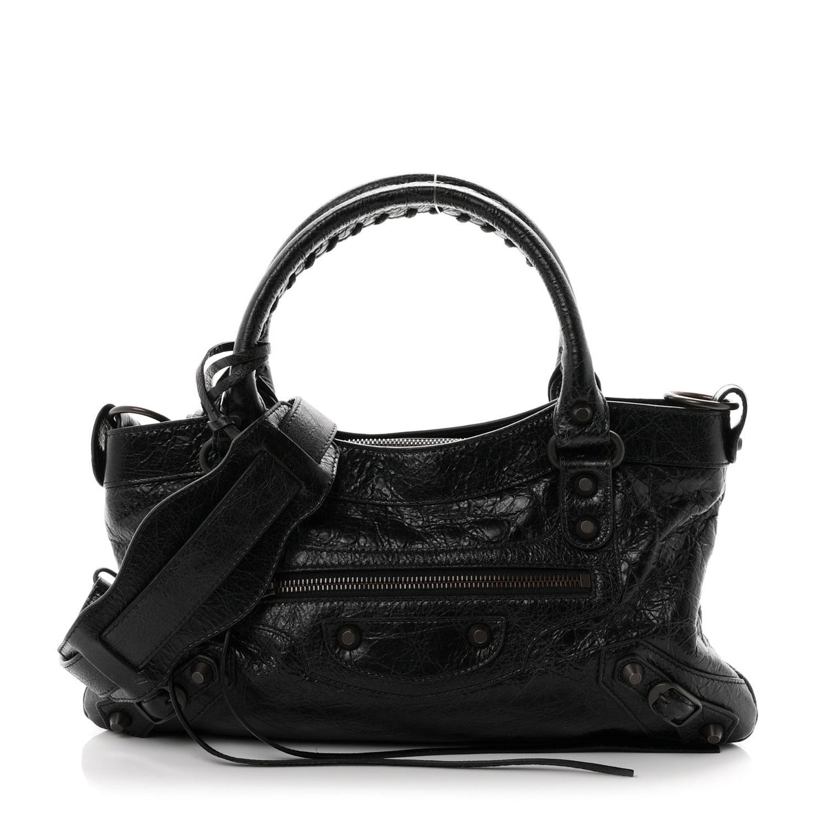 Agneau Arena Classic Hardware Le City First Bag Black