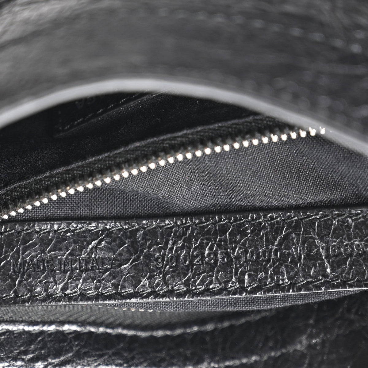 Agneau Classic Silver Hardware Mini City Black