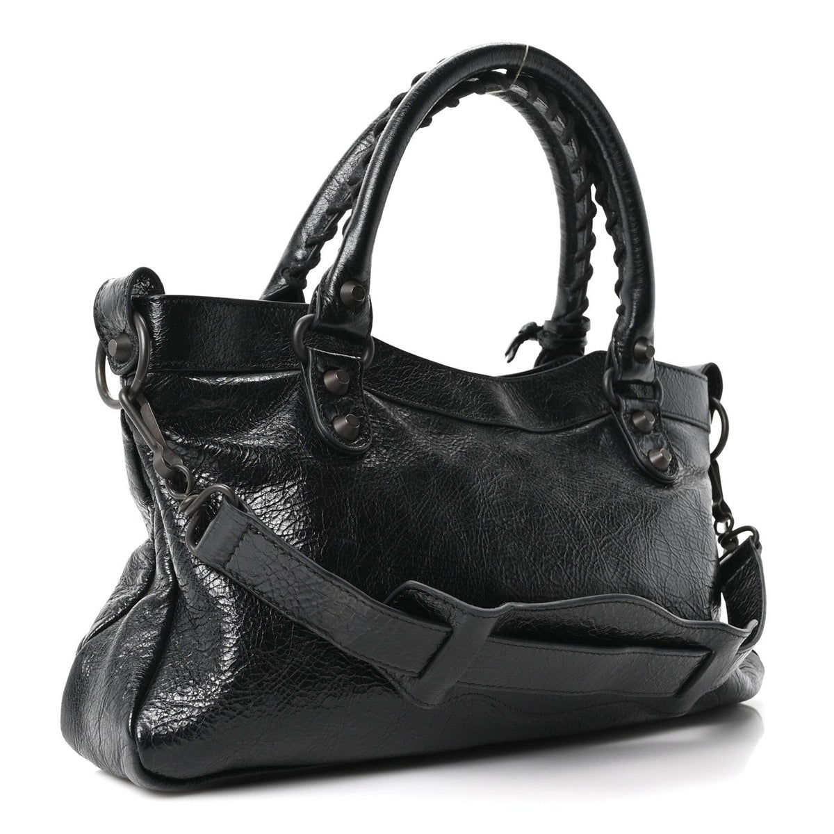 Agneau Arena Classic Hardware Le City First Bag Black