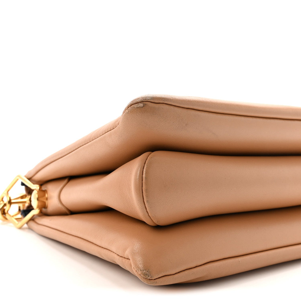 Lambskin Embossed Monogram Coussin PM Camel