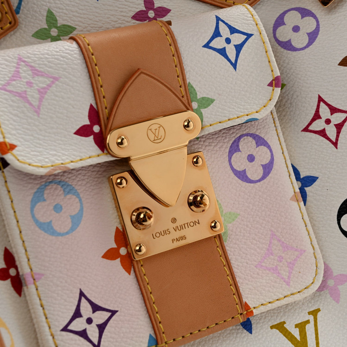 Monogram Multicolor Speedy 30 White