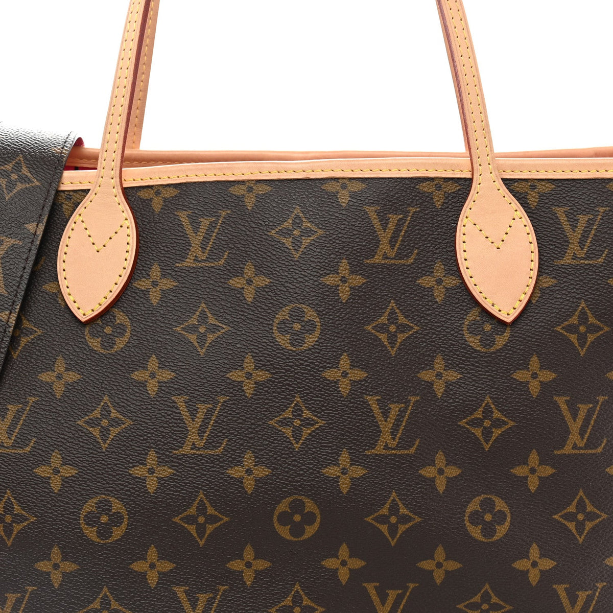 Monogram Inside Out Neverfull Bandouliere MM Rose Pondichery