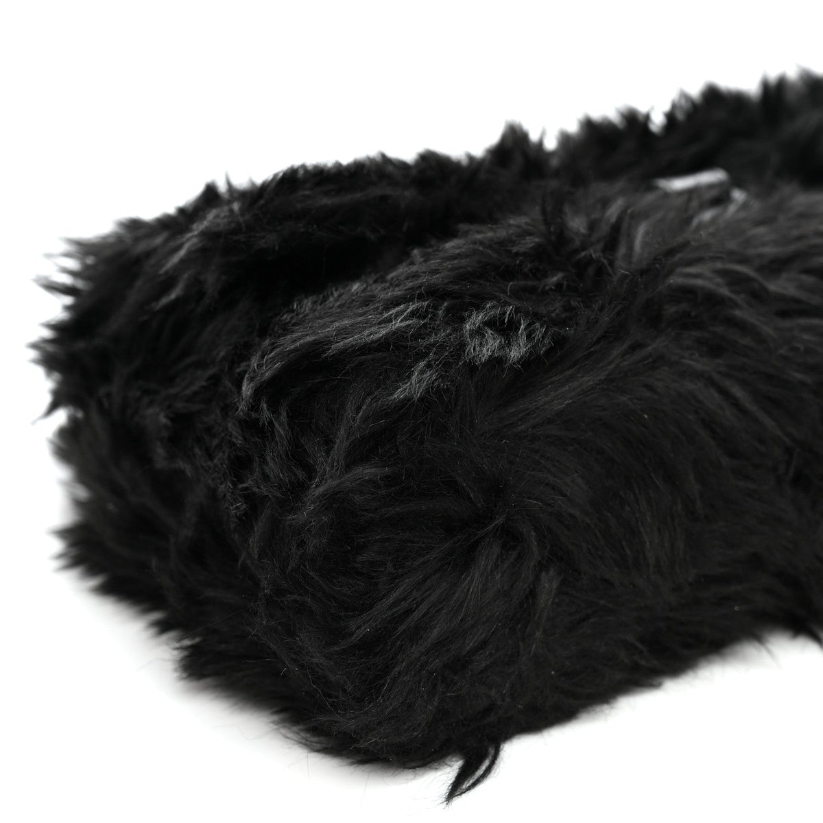 Faux Fur Small Downtown Shoulder Bag Black