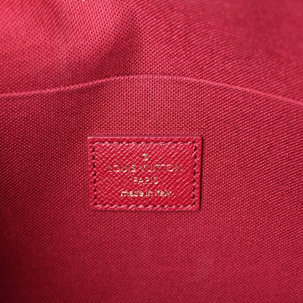 Monogram Pochette Felicie Chain Wallet Fuchsia