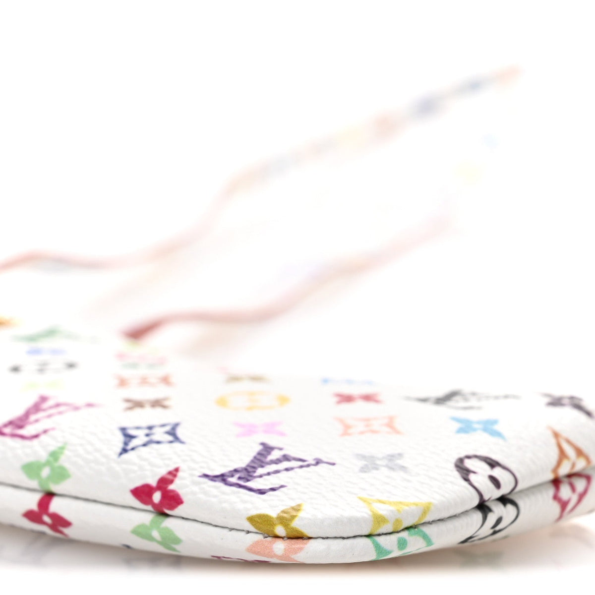 LV X TM Monogram Multicolor Phone Holder White