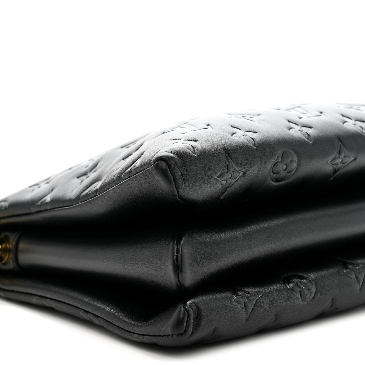 Lambskin Embossed Monogram Coussin PM Black