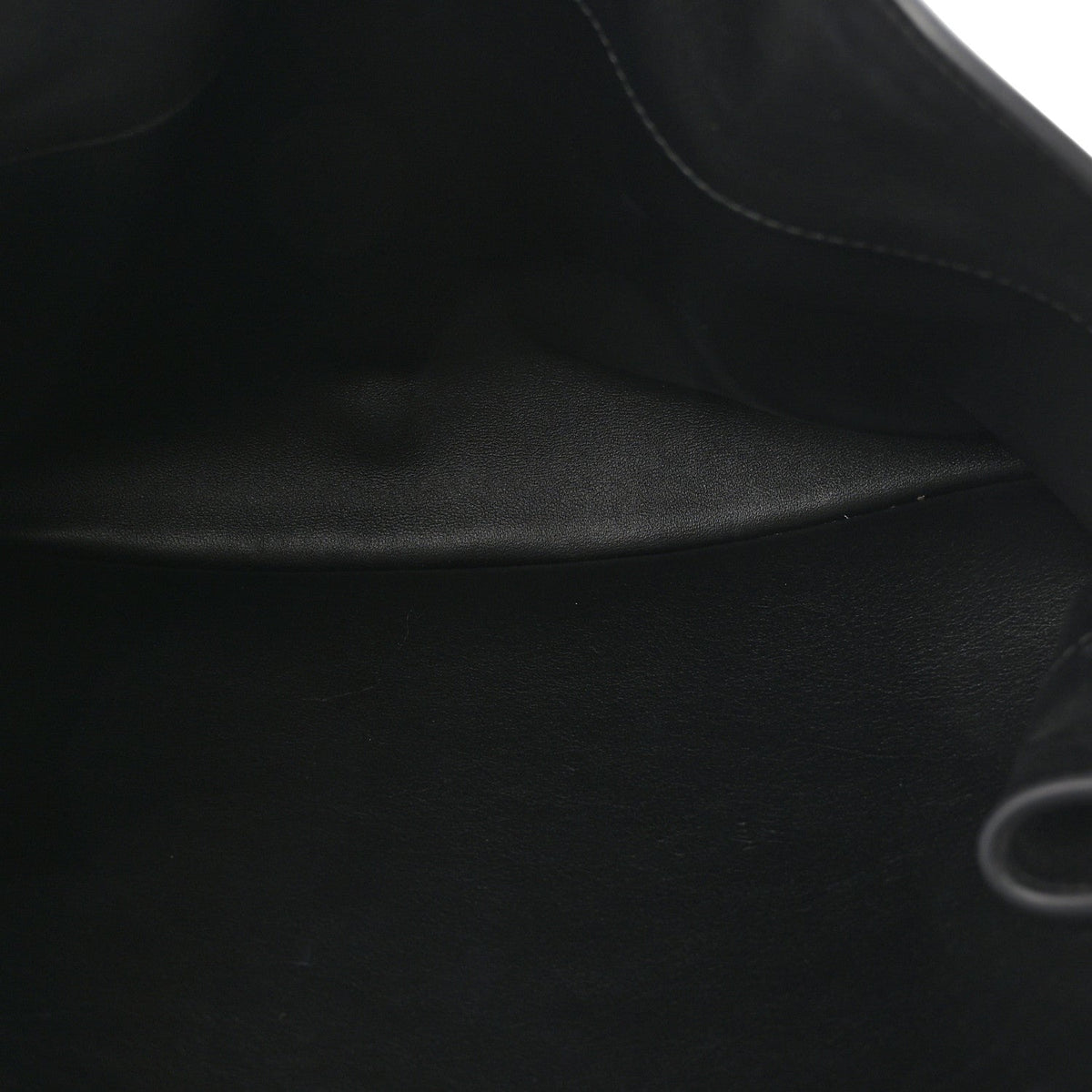 Natural Smooth Calfskin Medium Rodeo Top Handle Handbag Black