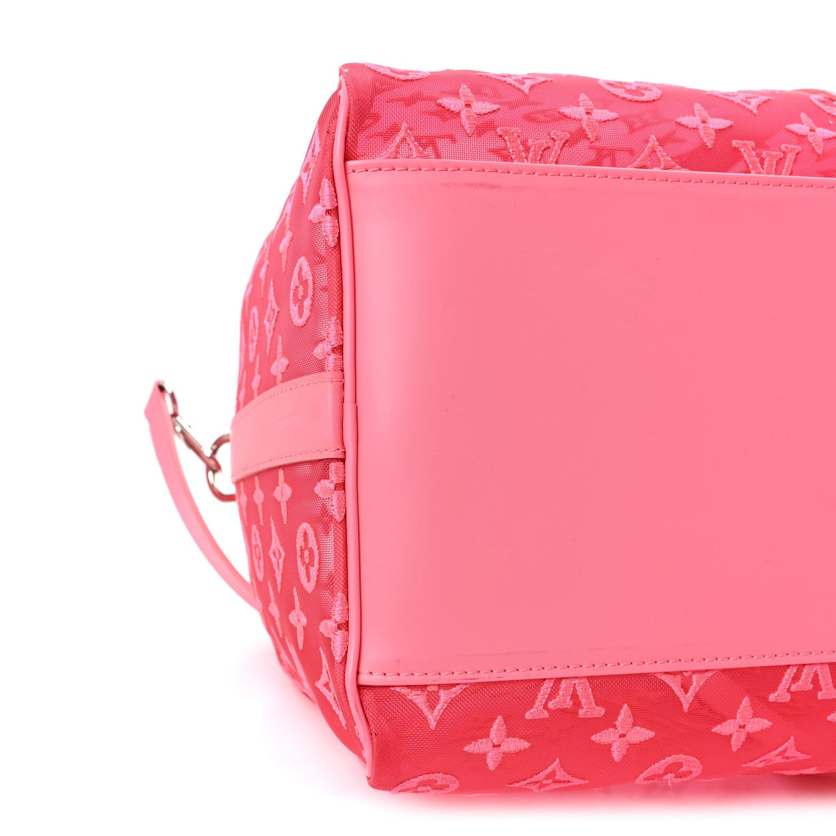 Monogram Fluo See Through Keepall Bandouliere 50 Rose