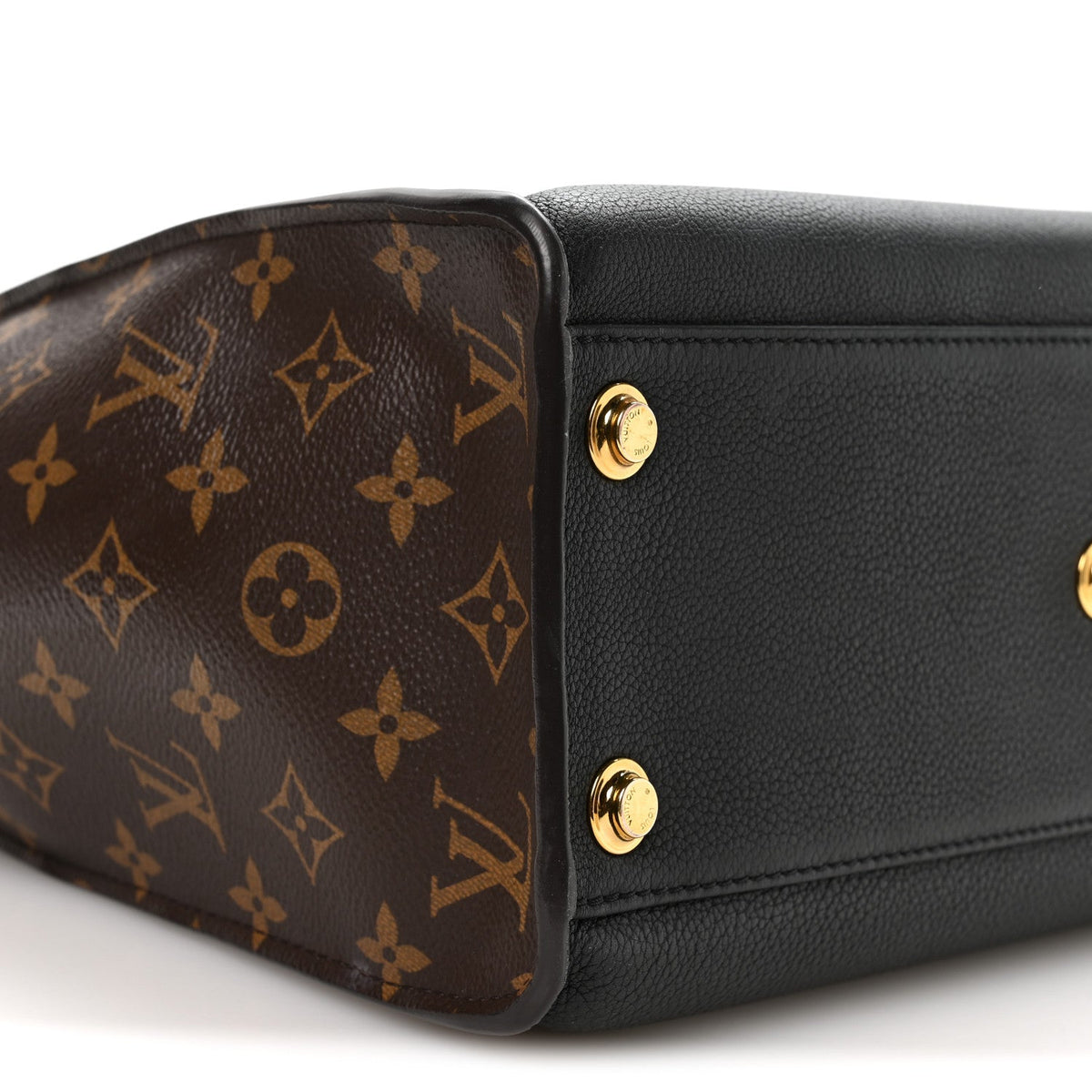 Calfskin Monogram On My Side Black