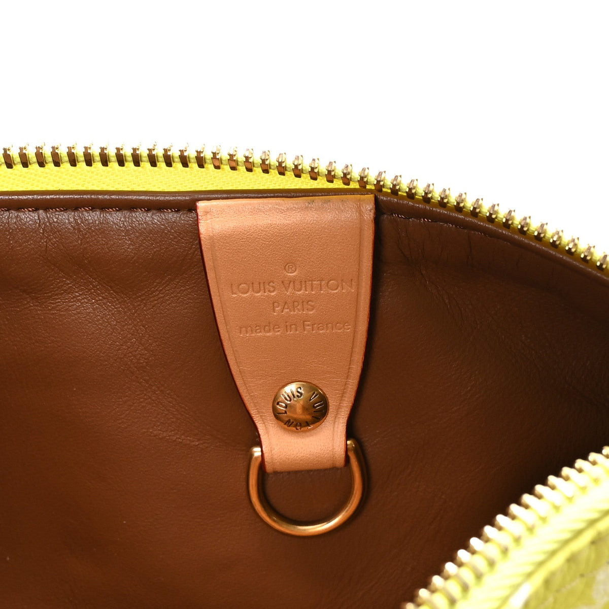 Calfskin Monogram Speedy P9 Bandouliere 25 Lemonade Yellow