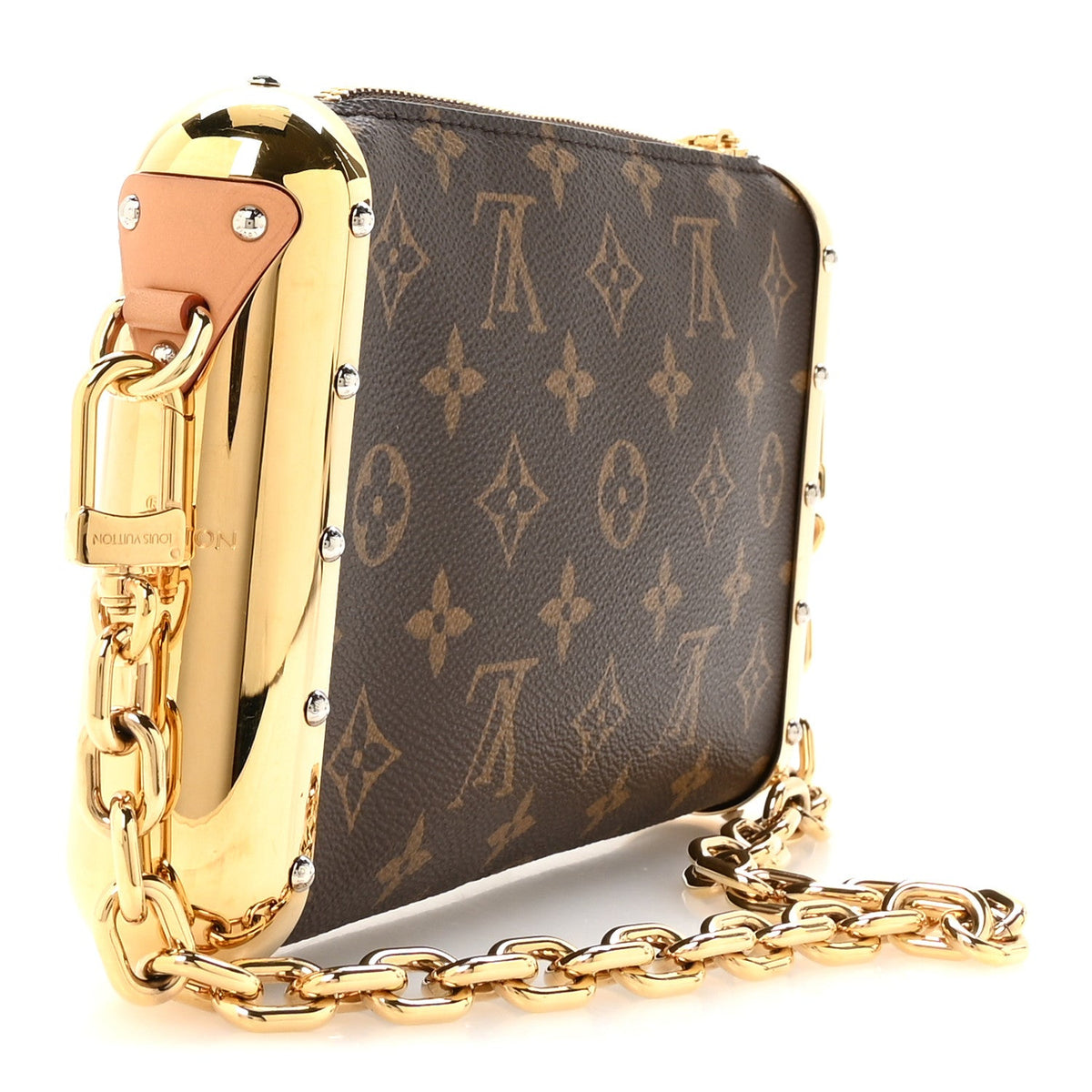 Monogram Metal Studded Capsule Pochette