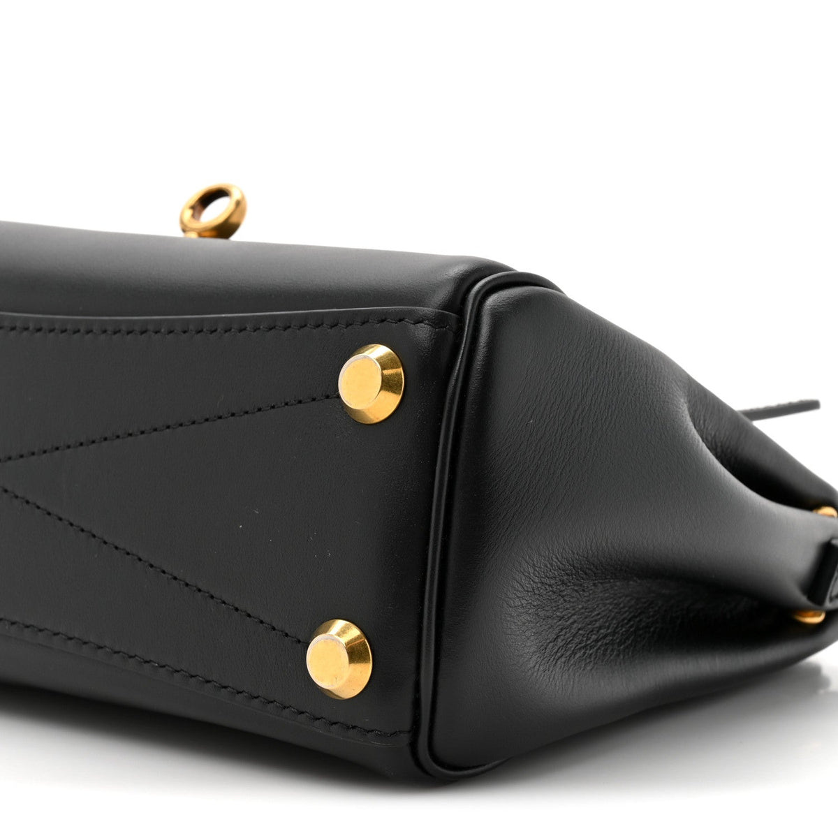 Smooth Calfskin Mini Bel Air Carry All Bag Black