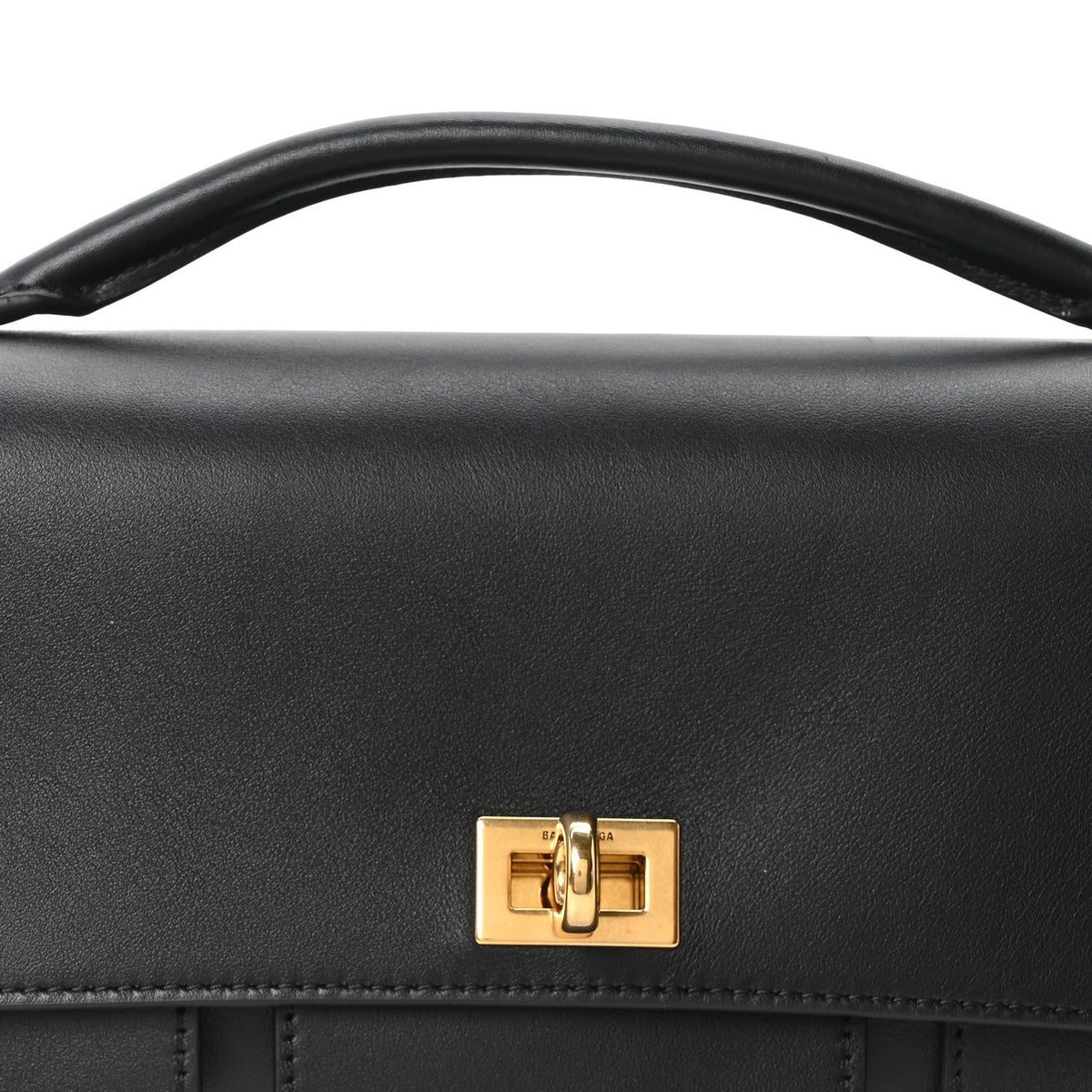 Smooth Calfskin Small Bel Air Clutch On Strap Black