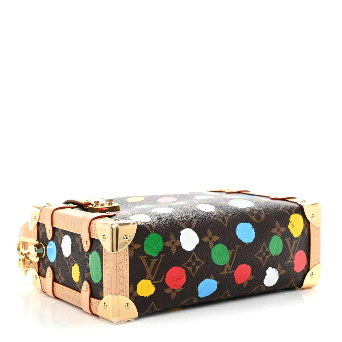 LV X YK Monogram Dots Side Trunk Multicolor