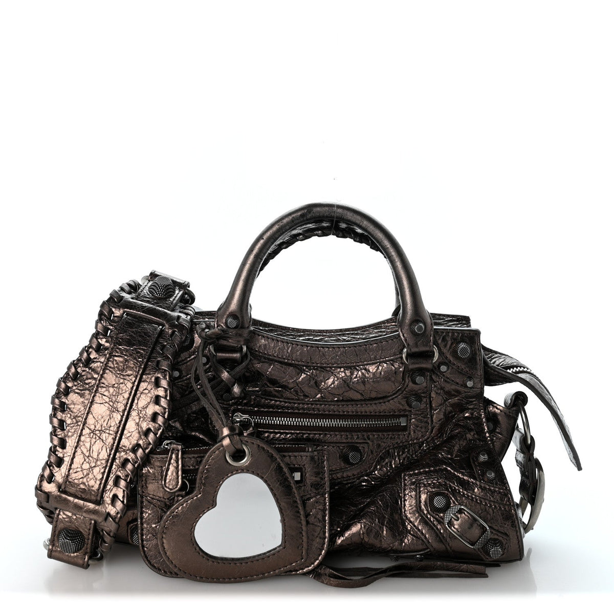 Metallic Agneau Arena Neo Cagole City Dark Bronze
