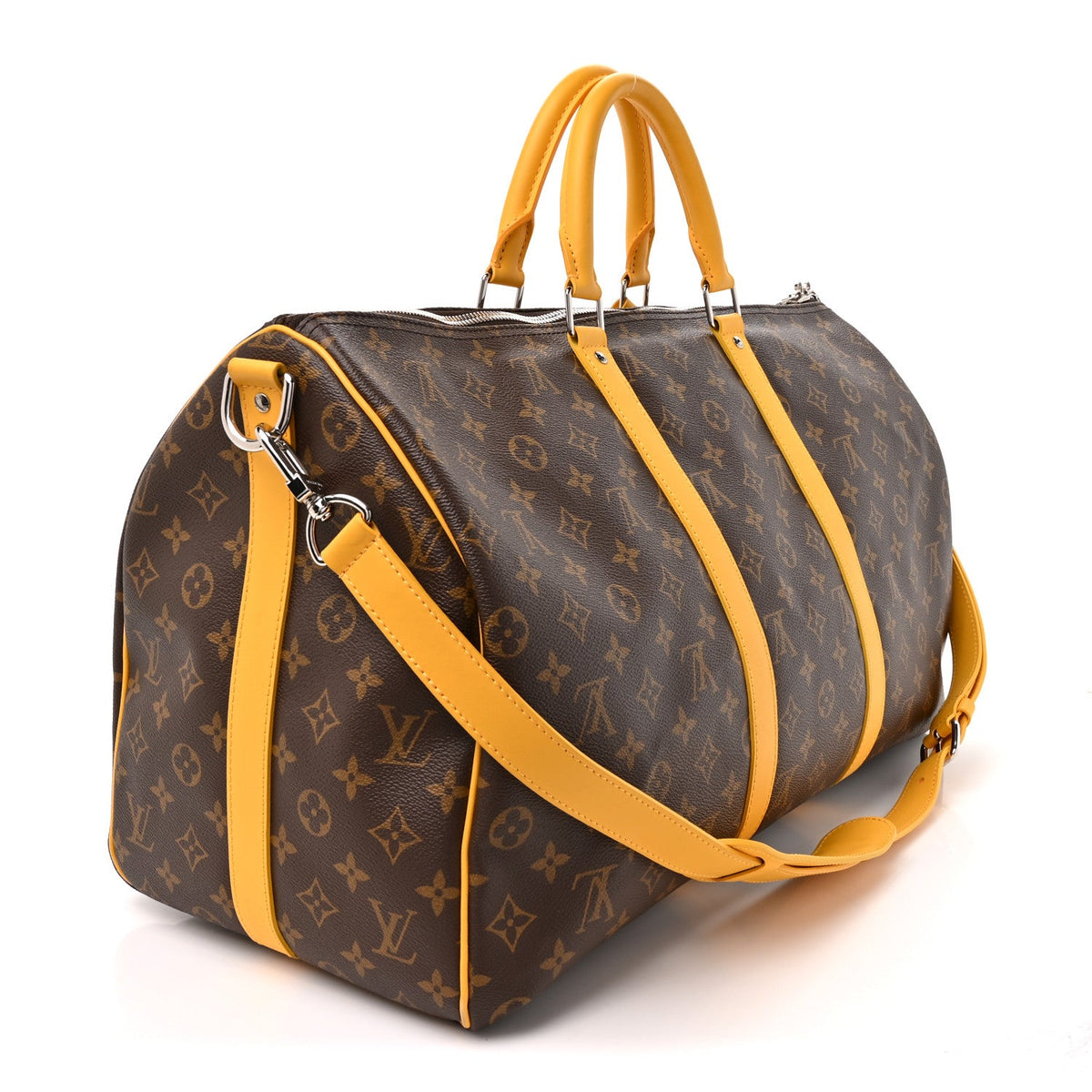 Monogram Macassar Keepall Bandouliere 50 Safran Yellow