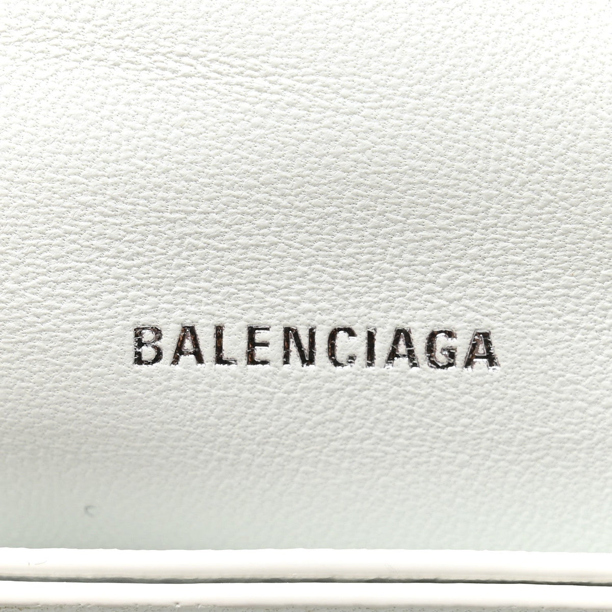 Crushed Calfskin Quilted Small Crush Chain Bag Optic White
