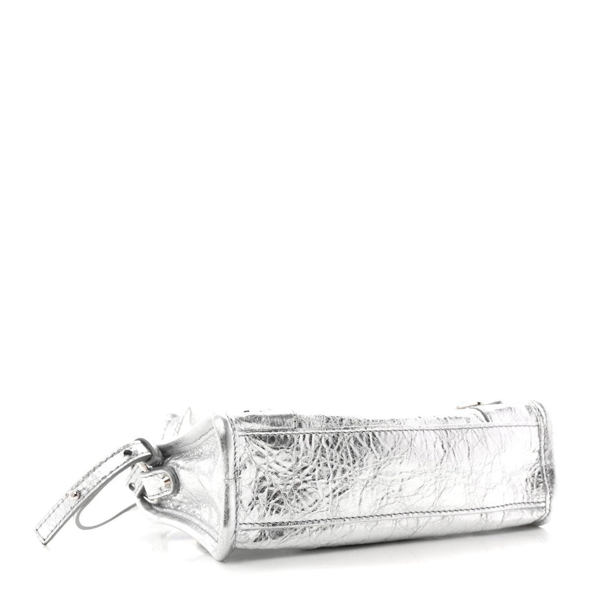 Metallized Arena Lambskin Classic Hardware Nano Le City Silver