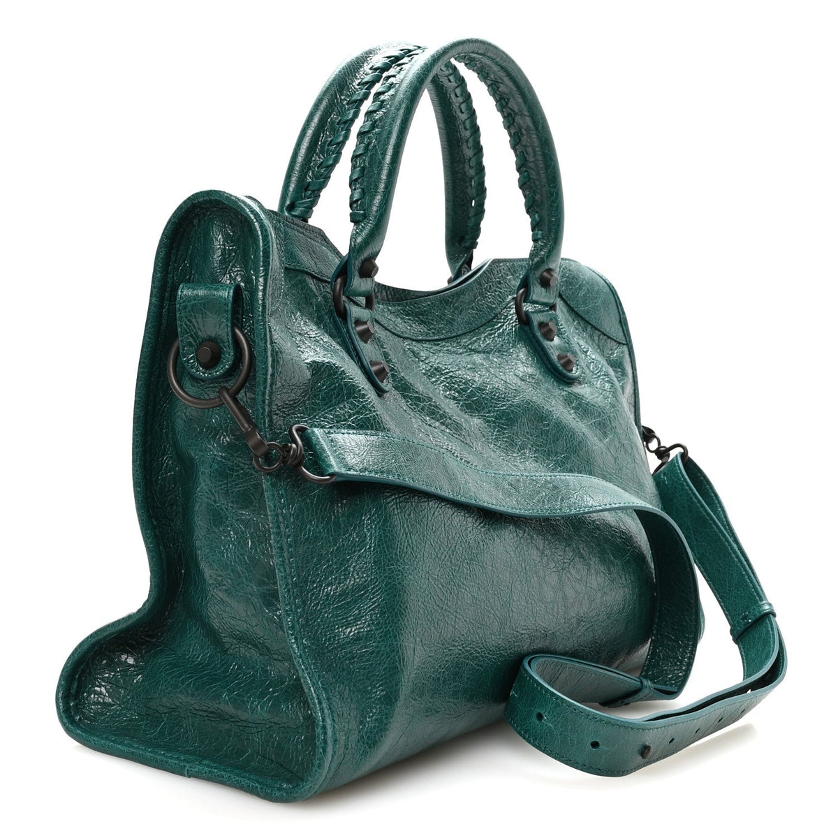 Agneau Arena Classic Hardware Medium Le City Dark Emerald