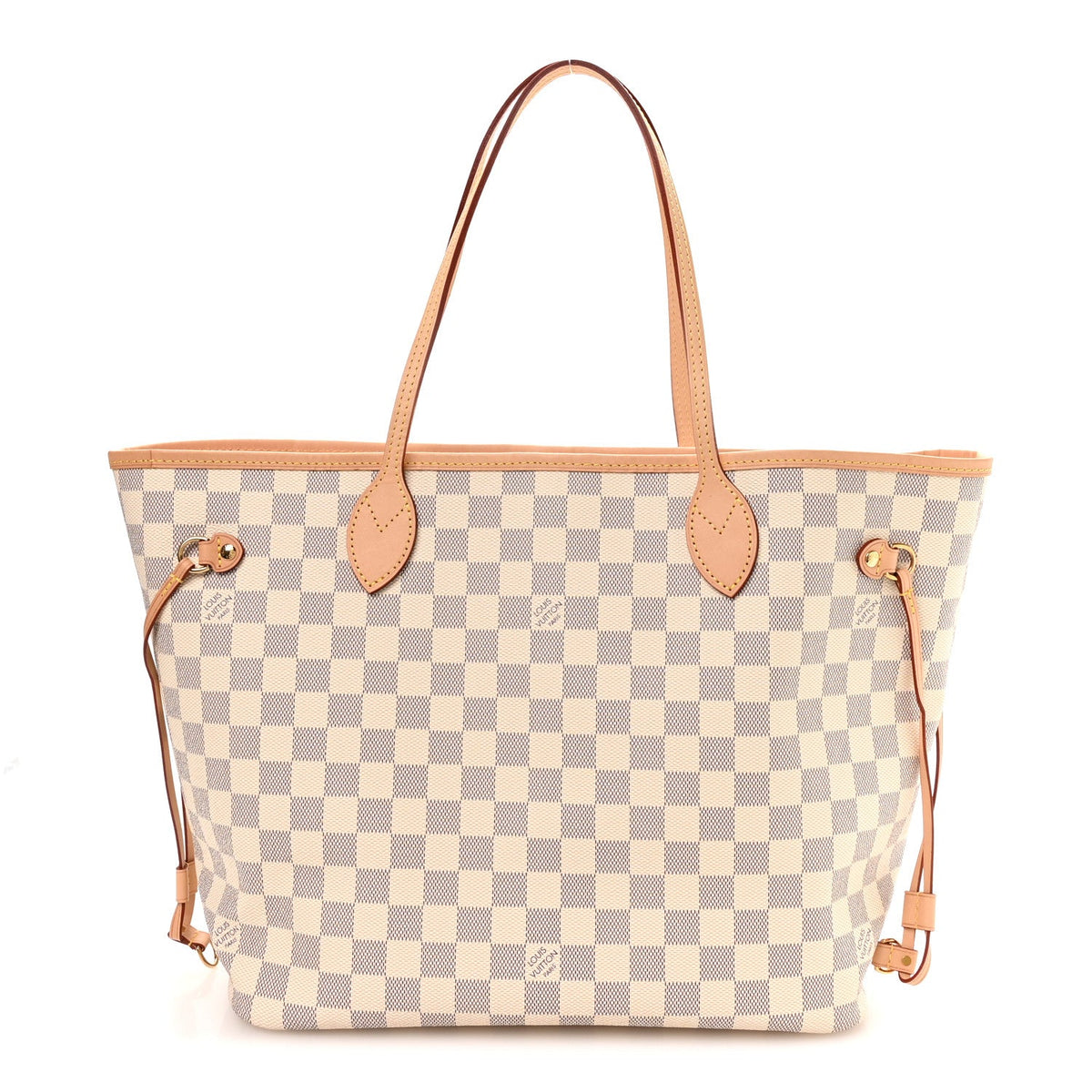 Damier Azur Neo Neverfull MM Rose Ballerine