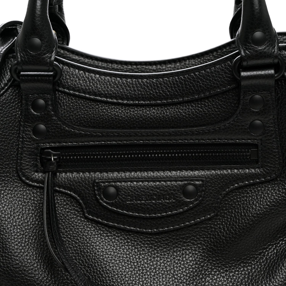 Grained Calfskin Neo Classic Black Hardware S City Black