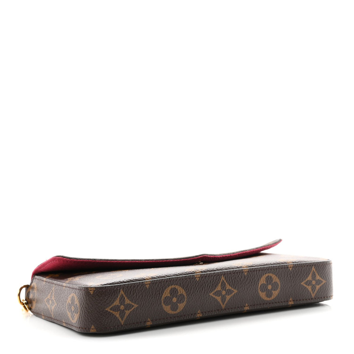Monogram Pochette Felicie Chain Wallet Fuchsia